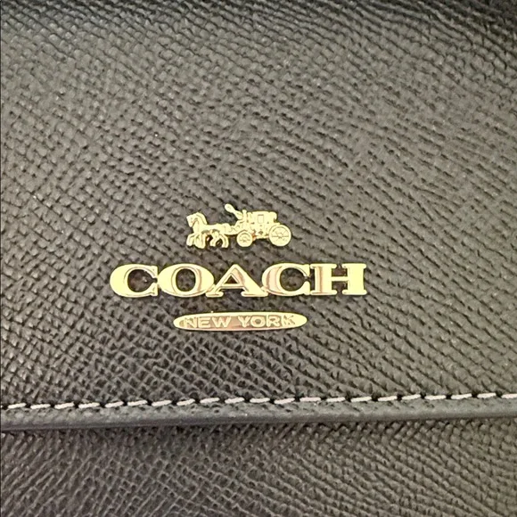 🖤💛Coach NWT Black Mini Josie Top Handle Bag with Crossbody Strap &Gold Hardware - Picture 7 of 8